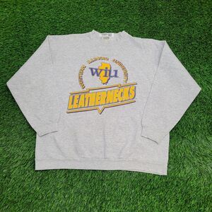 Vintage 90s WIU Leathernecks Sweatshirt XL 23x26 USA
